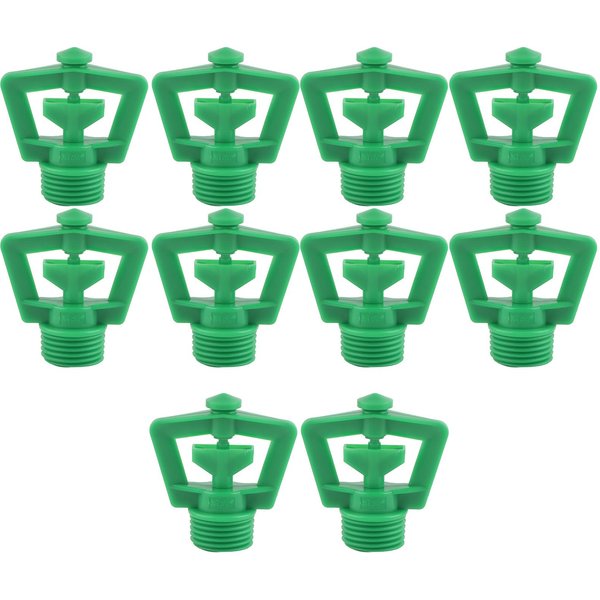 10 Aspersores Con Rosca Macho G1/2 Y RotacióN De 360 Grados Para Riego De CéSped Y JardíN.-image