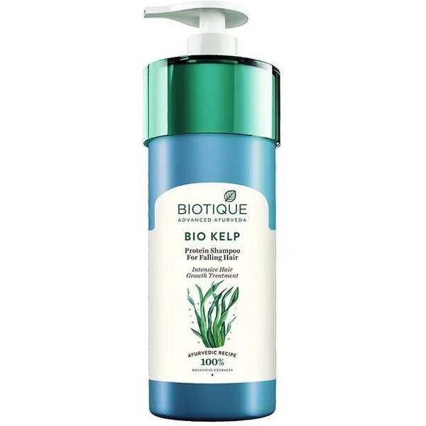 Szampon Przeciw Wypadaniu WłOsóW (800 Ml), Bio Kelp Szampon Proteinowy Do WłOsóW WypadająCych, Biotique 40.15625 Blue-image