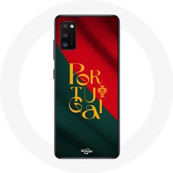 Funda - Maniacase - Samsung Galaxy A41 - Bandera De Portugal - Flexible - Negro Negro-image