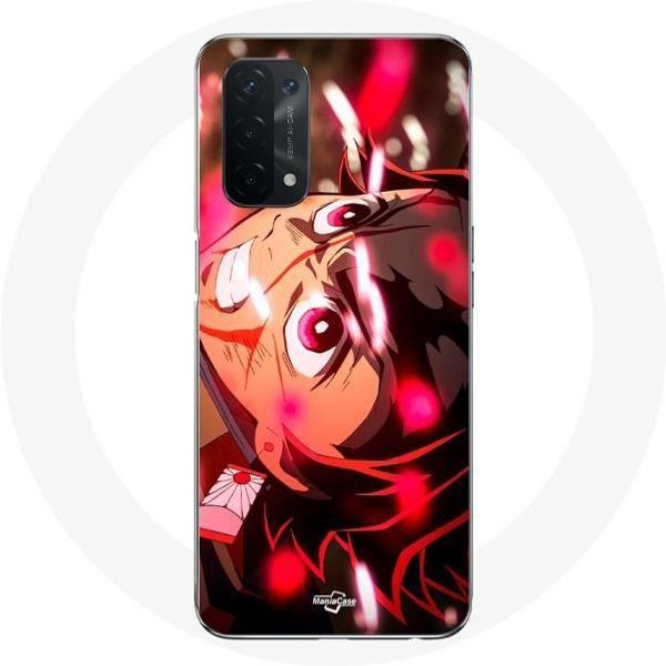 Funda Para Oppo A54 5G Tanjiro Demon Slayer Kimetsu No Yaiba Enfadado-image