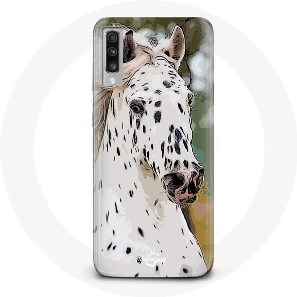 Funda - Appaloosa - Samsung Galaxy A70 - Flexible - ProteccióN - Caballo Blanco Blanco-image