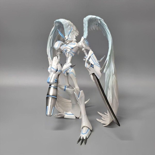 Figura De Omegamon Modo Misericordioso De Digimon Adventure De 20 Cm / 7,87 Pulgadas Figuras De AccióN De Digimon Estatua De PVC Modelo De ColeccióN Juguetes Regalos Gray-image