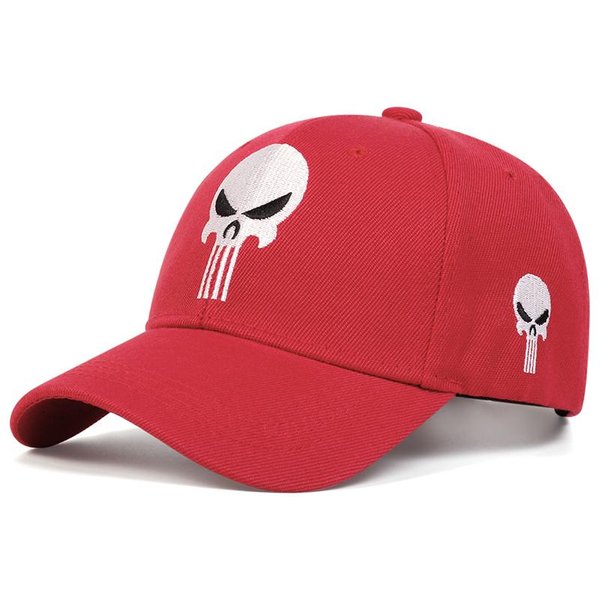 Unisex Czapki Baseballowe Z Haftem Czaszki Wiosna Jesień Outdoor Regulowane Czapki Codzienne Kapelusz PrzeciwsłOneczny-image