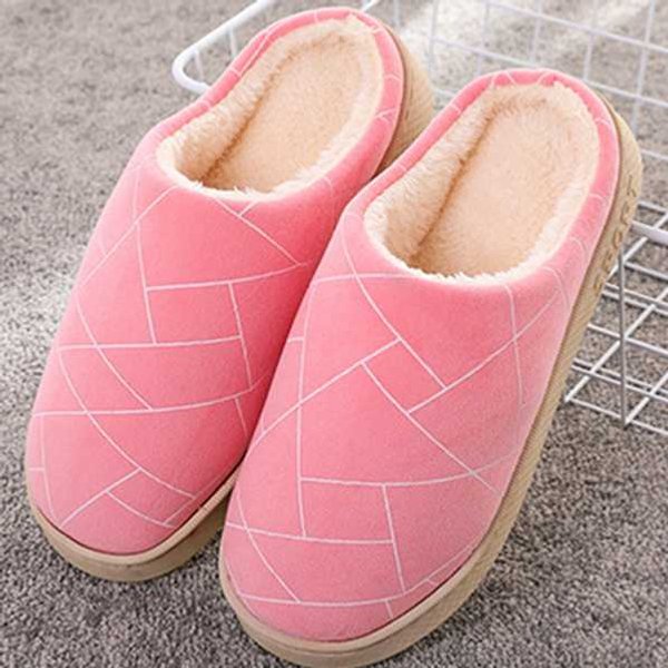 Zapatillas De AlgodóN Para El Hogar De Invierno, Zapatillas De Pareja, Zapatillas CáLidas Para Interiores, Bolsa De Suela Gruesa Con Zapatillas De AlgodóN 36-37-image