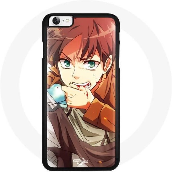 Funda De TeléFono - Maniacase - Iphone 6 - DiseñO Attack On Titan - Flexible - Anime Manga-image