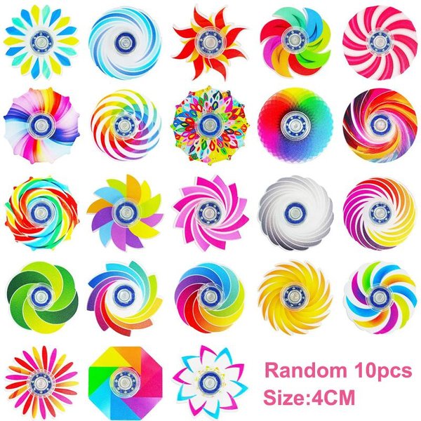 10 Sztuk Fidget SpinneróW Hurtowo Zabawki Do Redukcji LęKu, Adhd, Stresu Upominki Na Imprezę Prezent Urodzinowy Dla Dzieci ChłOpcóW Dziewczynek Nagrody Do Klasy Blue-image
