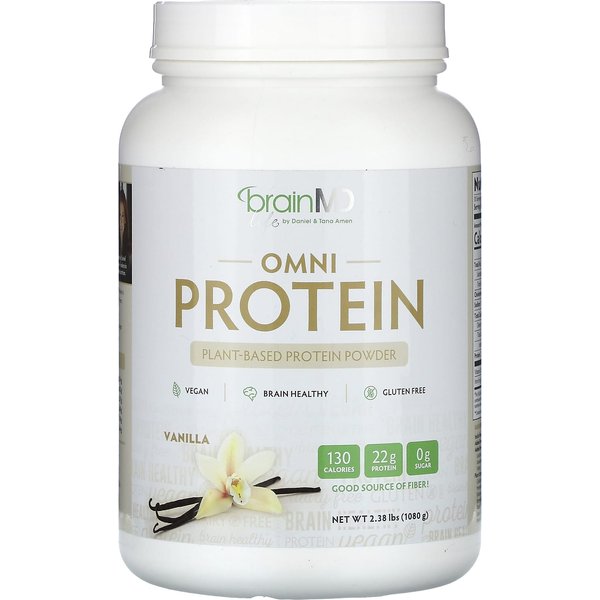 Brainmd, Omni Protein, ProteíNa En Polvo De Origen Vegetal, Vainilla, 2.38 Lbs (1.080 Gramos)-image
