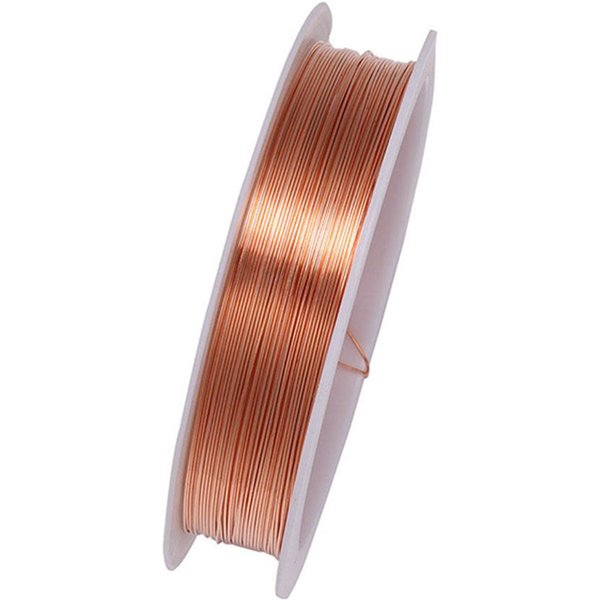 Alambre Para Abalorios De JoyeríA, 8 Pies, Resistente Al Deslustre, Alambre De Cobre Para Manualidades, Para Collares De JoyeríA DIY 0.8Mm-image
