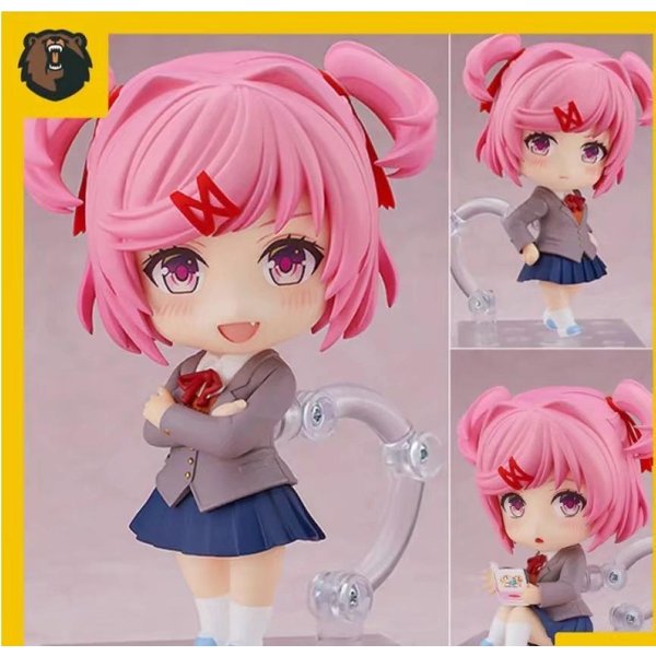 10Cm Doki Doki Literature Club Figurki ZwierząTek 2283 Yuri Sayori Natsuki Monika Dekoracja Biurka Kolekcjonerska TrwałY Prezent Dla FanóW Anime-image