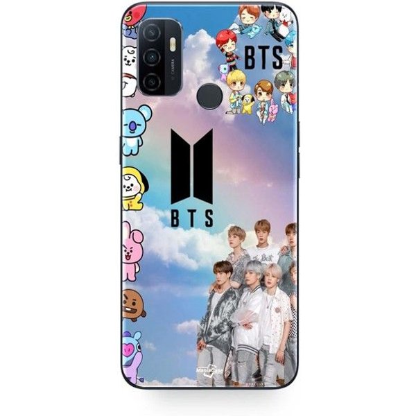Funda Maniacase Para Oppo A32 Kpop BTS 2024 2025 Negro-image