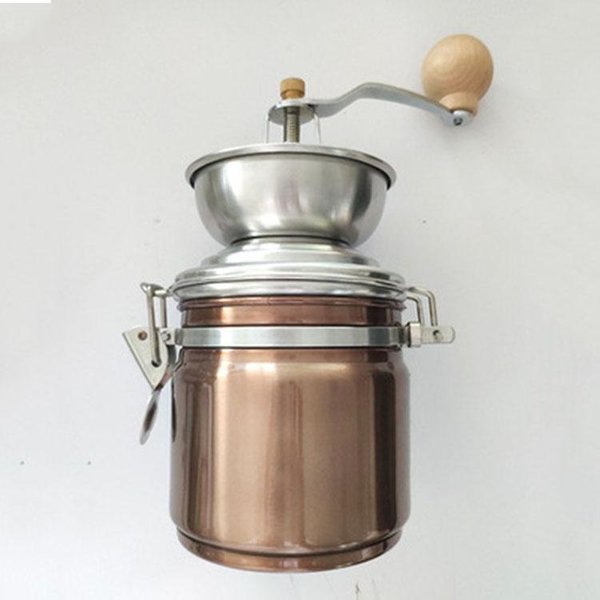 Molinillo De Café Manual De Acero Inoxidable, Molinillo De Especias, Herramienta Manual Para Moler Granos De Café, MáQuina De Molinillo, Molinillo De Granos De Café, Herramientas De Cocina-image