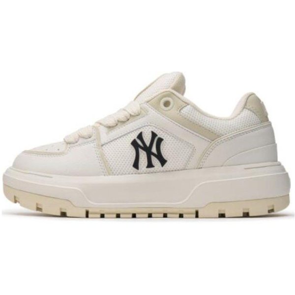 Zapatillas Casuales Unisex MLB Chunky Liner De Cuero SintéTico Deportivas VersáTiles CóModas Antideslizantes Resistentes Al Desgaste De CañA Baja Casuales 3ASXCLW4N-50CRS 44 White-image