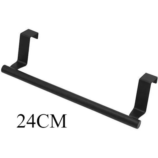 Toallero Sobre Puerta Acero Inoxidable Barra Para Toallas Organizador De Almacenamiento BañO Cocina Puerta De Armario Colgador De Toallas-image