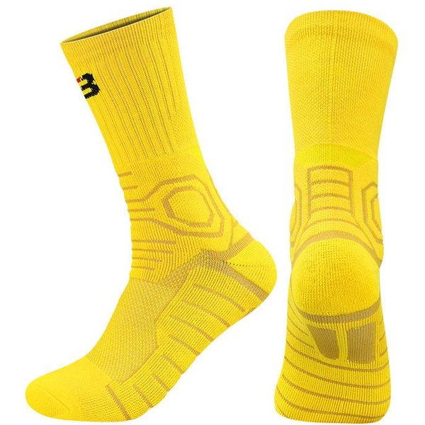 Calcetines Deportivos Profesionales Para Hombre, Ciclismo, Baloncesto, Deportes Al Aire Libre, Baloncesto, FúTbol, Running, Trekking, Para Hombre Y Mujer. Amarillo-image