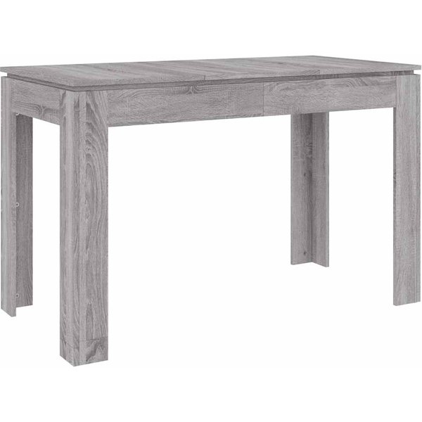Mesa De Comedor Gris Sonoma 120 X 60 X 76 Cm Madera De IngenieríA-image