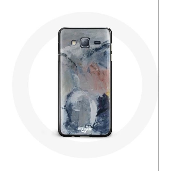Funda - Samsung - Galaxy J3 2016 Plus - Flexible - Abstracto - Gris Gris-image