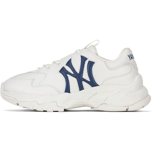 MLB Big Ball Chunky 3D CóModas VersáTiles Aumentan La Altura Zapatillas Bajas Tipo Papá Unisex Blancas 3ASHBCW3N-50WHS 37.5 Blue-image