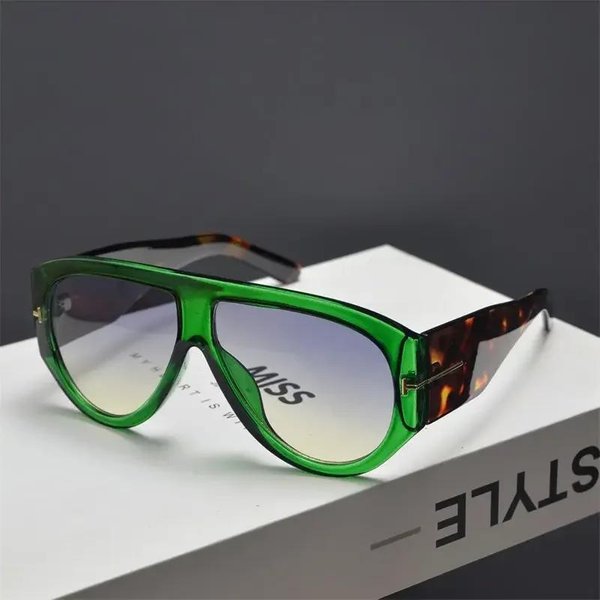 Nuevas Gafas De Sol De Piloto Oversize De Lujo Vintage Para Mujer Hombre Montura Grande A Prueba De Viento Punk Gafas De Sol UV400-image