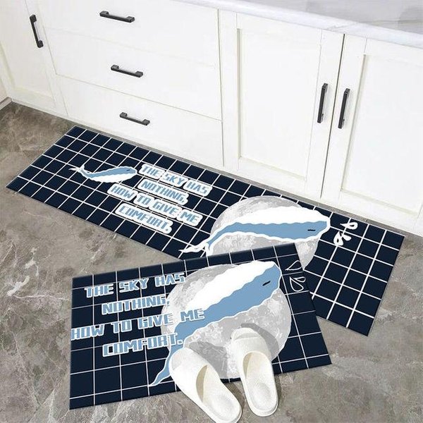 Alfombra De Cocina Antideslizante Lavable Alfombra Para Pasillo Dormitorio Sala De Estar Alfombras Largas Alfombrillas De BañO Felpudo De Entrada 40Cmx60Cm 1Pc-image