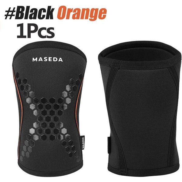 7Mm Neoprenowe Ochraniacze Na Kolana Do Podnoszenia CiężAróW PrzysiadóW Treningu Crossfit Wsparcie Treningowe 1 Szt. M Black-image