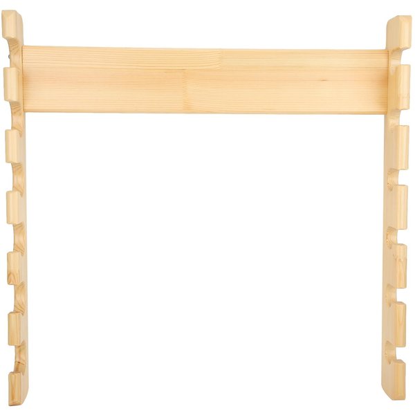 Soporte De Almacenamiento Para CañAs De Pescar Estante Soporte Para CañAs Montado En La Pared 6 Posiciones Bambú Soporte De ExhibicióN-image