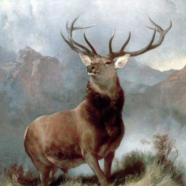 Bordado De Diamantes Mosaico Regalo ArtesaníAs Bordado Ciervo Monarca PerforacióN Completa Kits De Pintura De Diamantes 30X30Cm-image