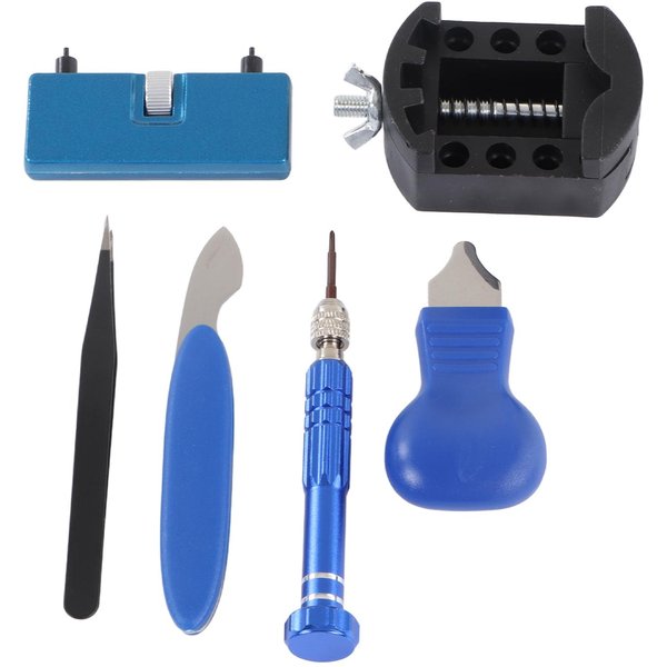 Herramientas De ReparacióN De Relojes Abridor De Tapa Trasera De Reloj Cuchillo De Palanca Pinzas Taladro Manual Kit Abridor De Tapa Trasera-image