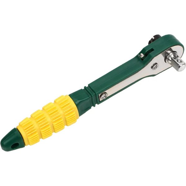 Mini Carraca Alto Par Ajustable Carraca RáPida Mini 1/4 Varilla Destornillador Llave De Vaso RáPida Herramientas Verde-image