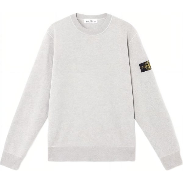 Sudadera De Cuello Redondo Stone Island SS25 TeñIda En Prenda Con Parche De BrúJula Unisex Gris K1S1561000-44S0051-V0061 M White-image