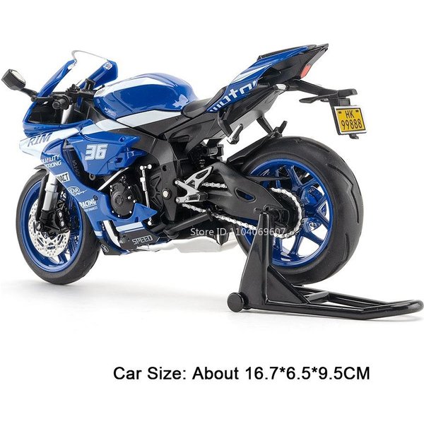 1:Model Motocykla Cfmoto 450Sr R1M W Skali 12 Zabawki Metalowy Odlew DźWięK ŚWiatłO Amortyzacja Kierownica Przedniego KołA Na Prezenty Dla ChłOpcóW-image