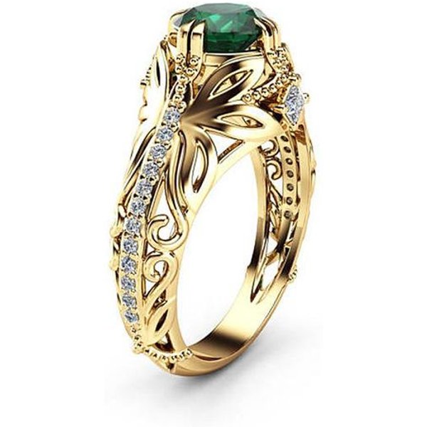 Jewelrypalace Kwadratowy PierśCionek Z Nano Szmaragdem PierśCionek Ze Srebra PróBy 925 Dla Kobiet PierśCionek ZaręCzynowy Ze Srebra 925 BiżUteria Z Kamieniami Szlachetnymi 7 Beige-image