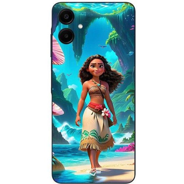 Coque De TéLéPhone - Maniacase - Samsung Galaxy A06 - Vaiana ART Anime - Silicone - Souple Negro-image