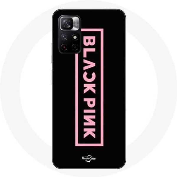 Funda - Maniacase - Redmi Note 11 5G - Flexible - Negra - Logo De Blackpink Negro-image