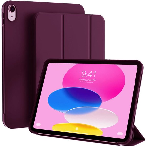 Do Ipad 11. Generacji A16 11'' / 10. Generacji 10.9'' Flip Smart Case Ze SkóRy PU Magnetyczny Stojak Etui Z Funkcją Auto Wake/Sleep Ipad 10Th 11Th (A16) Black-image