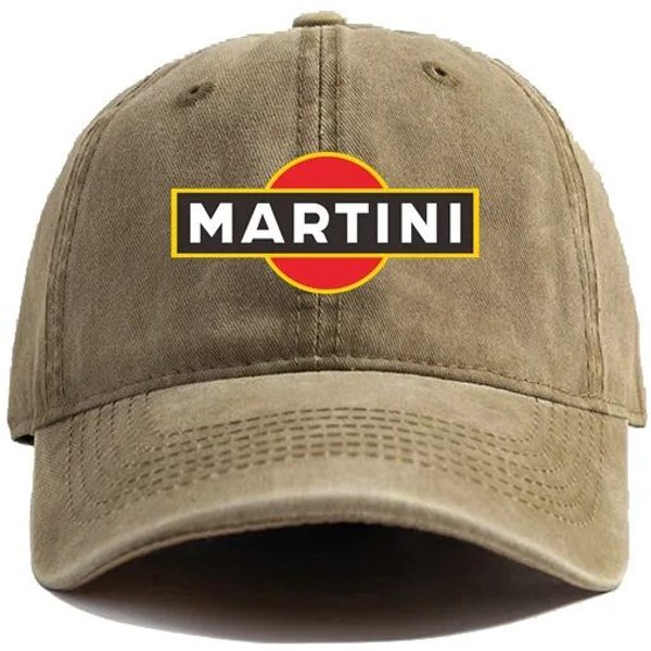 Gorras De BéIsbol Martini Racing Sombreros Desgastados Gorra Hombres Mujeres Retro Al Aire Libre Verano Ajustable Gorras De Papá Adjustable Gray-image