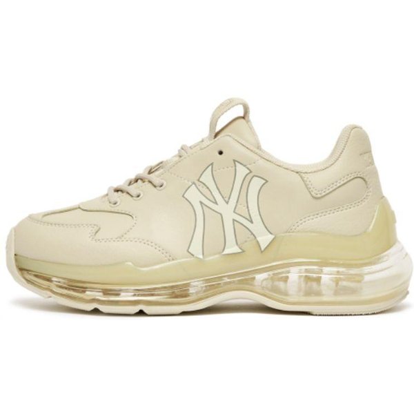 Zapatillas MLB Big Ball Chunky De Cuero SintéTico CóModas Suela Gruesa Antideslizantes Resistentes Al Desgaste Ligeras De CañA Baja Estilo Papá Unisex 3ASHCDA1N-50CRS 43 Beige-image