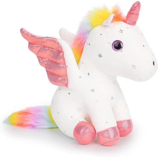 Peluche De Unicornio, Bonito Juguete De Peluche, Regalo Para NiñAs, Almohada Suave, Regalo De CumpleañOs, ArtíCulos De Unicornio Para BebéS Y NiñOs PequeñOs. 14Cm(5.5Inch) Pink-image