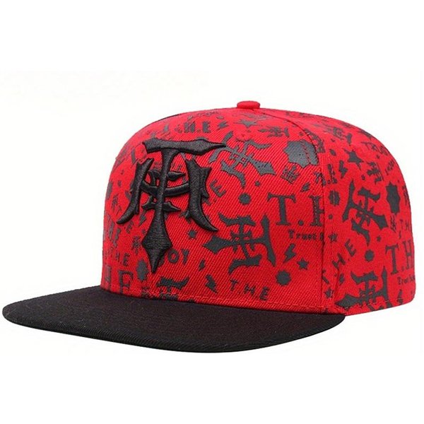Gorra De BéIsbol Creativa Nueva Bordado T Graffiti Hip Hop Gorra Moda Callejera Gorra Decorativa Ocio Diario Gorra De Ala Plana Unisex Black-image
