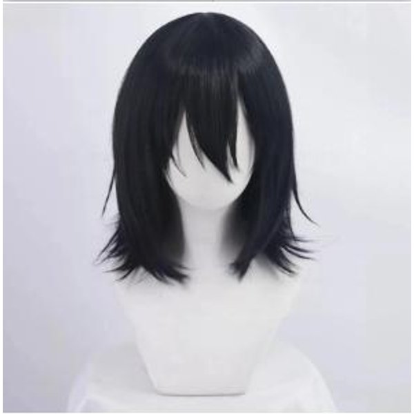 Anime Fyodor Dostojewski Cosplay Peruka Czarna Symulowana SkóRa GłOwy Fyodor D Dostoevsky Odporna Na CiepłO Syntetyczne WłOsy Peruki Fyodor Black-image