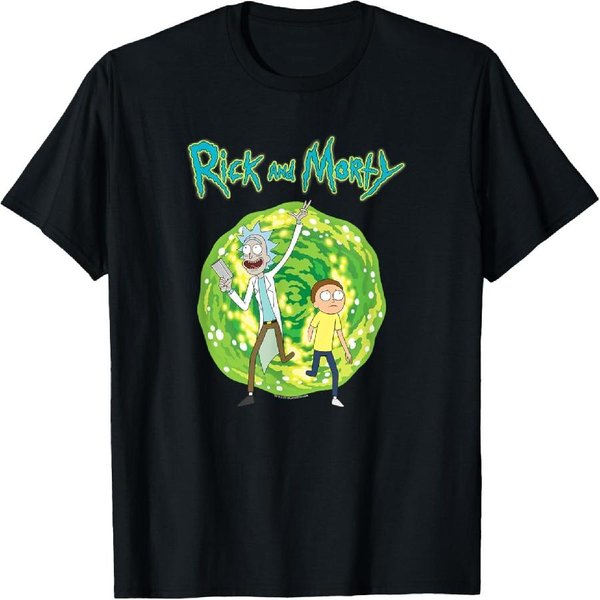 Portal Dimensional De Rick Y Morty, Camiseta De Manga Corta M Green-image