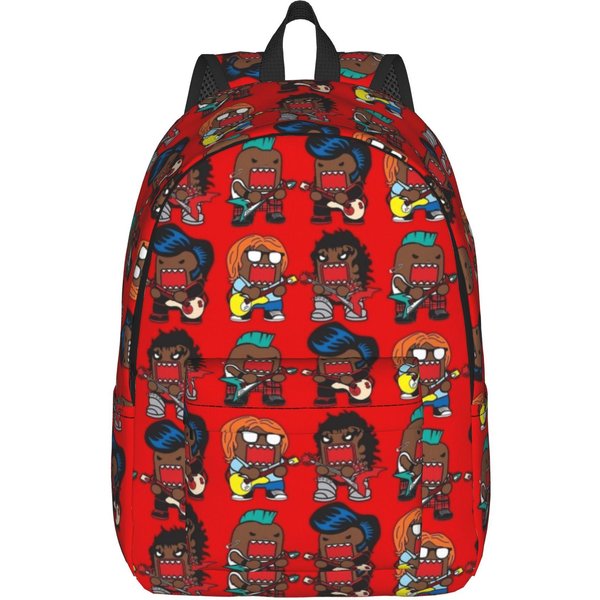 Meme Domo Kun Plecak Nastolatka WytrzymałY Studencki Turystyczny PodróżNy Lalka Anime Plecak Dzienny Dla MężCzyzn Kobiet Torby Na Laptop PłóCienne M-image