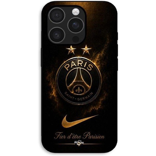 Etui Dla Iphone 16 Pro Max Psg PodwóJny Mistrz I Dumny, Czarne I ZłOte Maniacase Czarny-image