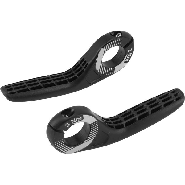 Rogi Kierownicy Rowerowej Plastikowe WielokąTna Regulacja AntypośLizgowe KońCóWki Kierownicy Rowerowej PrzedłUżAcz Do Roweru Szosowego GóRskiego Kolarstwa Czarny-image