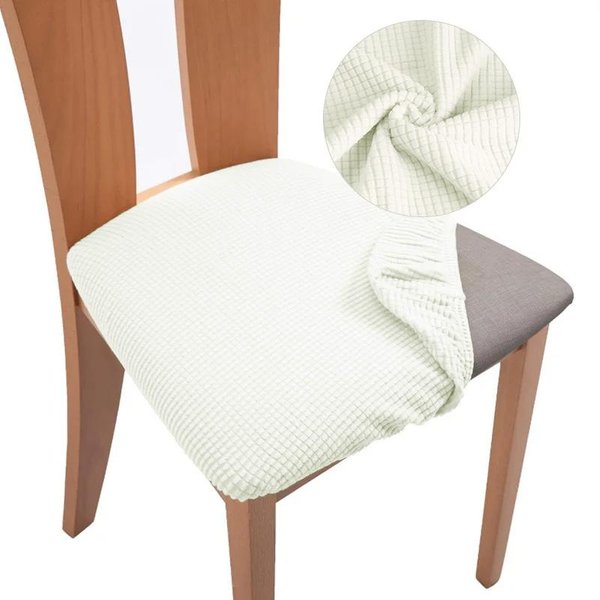 Nuevas Fundas EláSticas Jacquard Para Asiento De Silla Fundas Desmontables Lavables Para Asiento De Silla CojíN Protector Para Asiento De Silla De Comedor Fundas Deslizantes 1 Piece-image