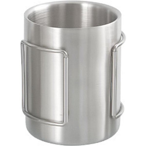 Kubek Kempingowy 200 Ml/300 Ml/400 Ml Kubek Na Wodę Ze Stali Nierdzewnej FiliżAnka Do Herbaty Kubek Do Kawy Ze SkłAdanymi Uchwytami 400Ml-image