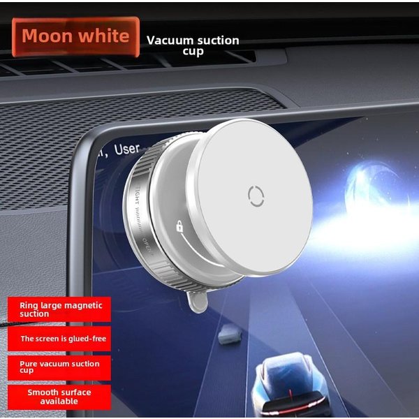 Soporte MagnéTico Para TeléFono Con Ventosa Ajustable 360°, Adecuado Para Coches/Gimnasios/Espejos/Superficies Lisas Sin Ventosa De SujecióN Negro-image