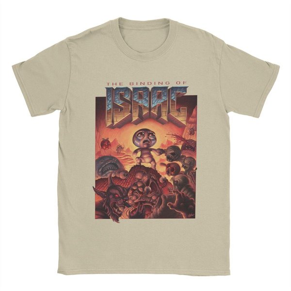 Camiseta Divertida The Binding Of Isaac AñOs 90 Para Hombre Cuello Redondo 100% AlgodóN Camisetas Manga Corta Camiseta Ropa De Verano L Brown-image