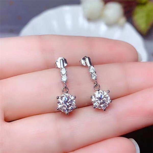 Pendientes Huitan Con Delicados Colgantes Redondos De Circonita CúBica Para Novias, Bodas, DiseñO Novedoso, Aretes Modernos Para Mujer, JoyeríA-image