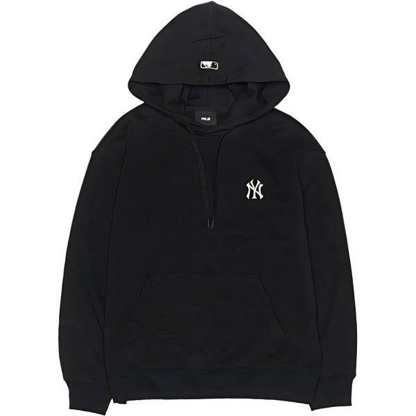 Sudadera Con Capucha De Color Liso MLB New York Yankees Unisex Sudaderas Con Capucha Negra 3AHDB0756-50BKS L Black-image
