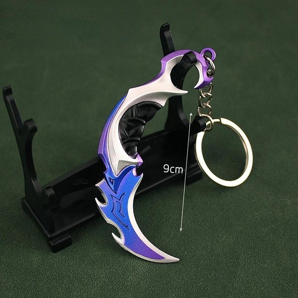 Breloczek Do Kluczy Valorant Broń BiałA Reaver 2.0 Nóż Karambit Reaver Vandal Akcesorium Do Gry Miecz Figurka Ze Stopu Zawieszka Zabawka Na Prezent-image